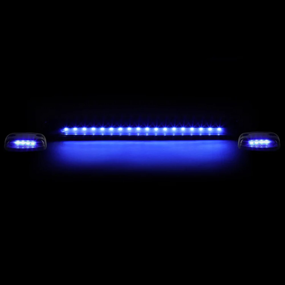 Smoked House&Len/Blue LED Roof Top Light Cab Lamp For 07-13 Silverado/Sierra