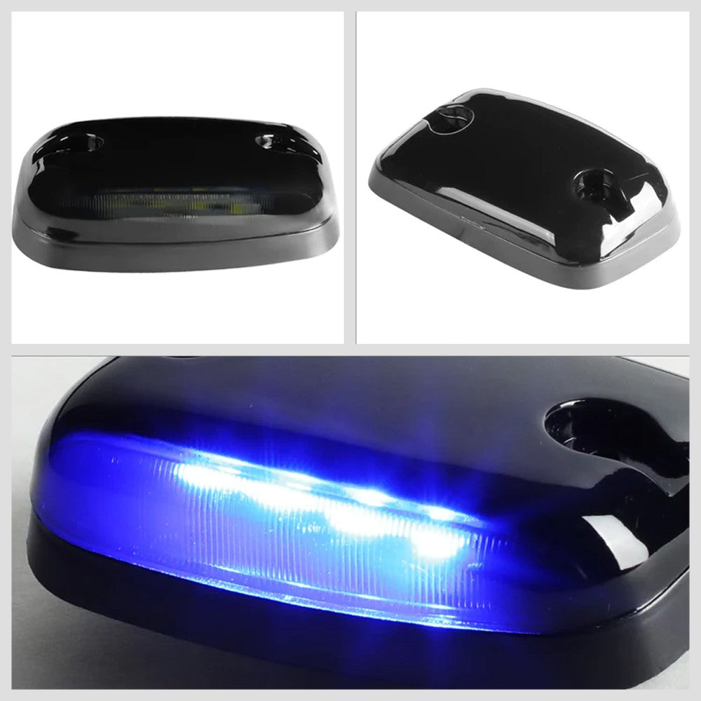 Smoked House&Len/Blue LED Roof Top Light Cab Lamp For 07-13 Silverado/Sierra