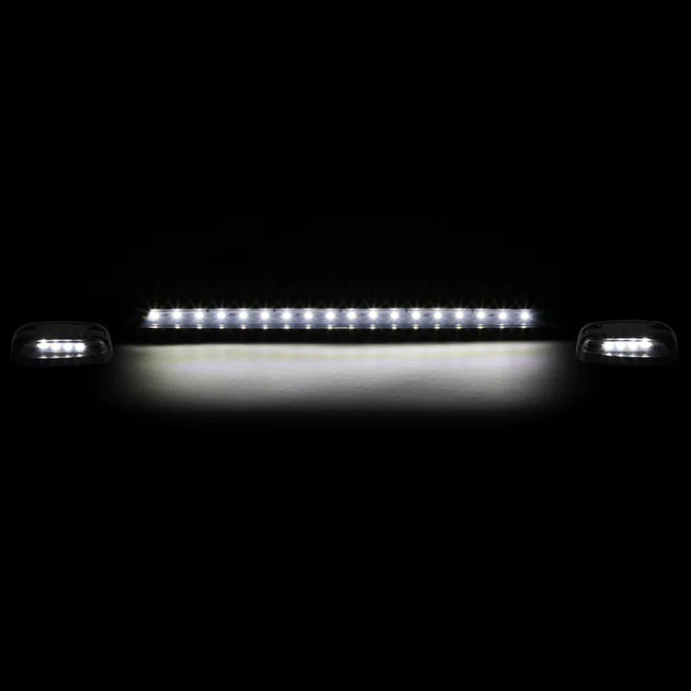 Smoked House&Len/White LED Roof Top Light Cab Lamp For 07-13 Silverado/Sierra