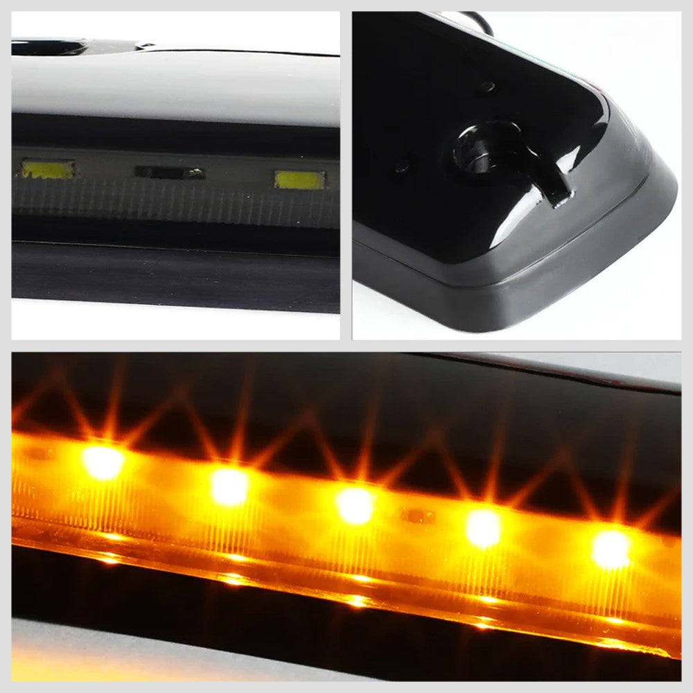 Smoked House&Len/Yellow LED Roof Top Light Cab Lamp For 07-13 Silverado/Sierra