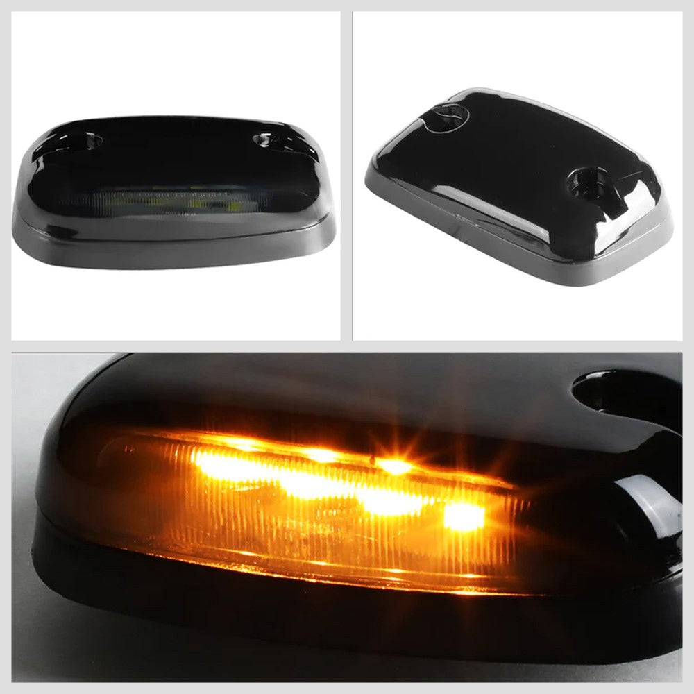 Smoked House&Len/Yellow LED Roof Top Light Cab Lamp For 07-13 Silverado/Sierra