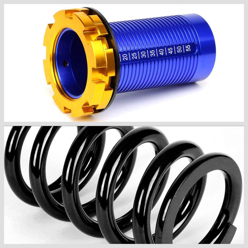 Black/Black Scaled 1"-4" Adjust Lowering Coilover Spring TY22 90-01 Integra