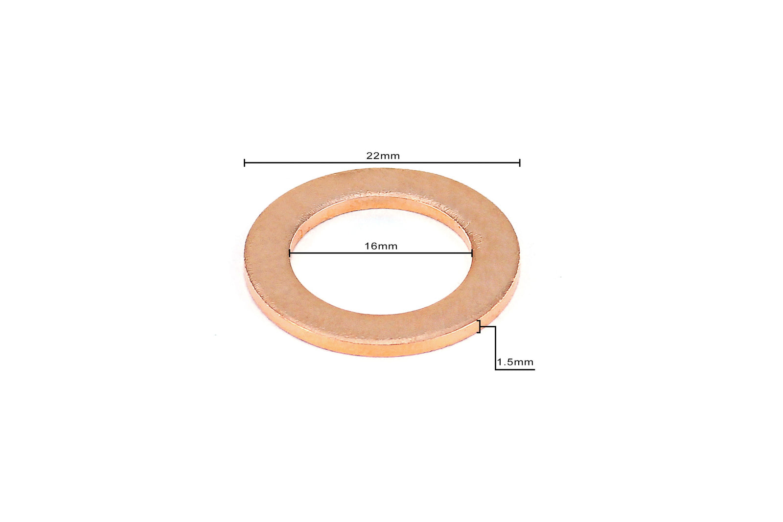 HPS-CW16-150-5X HPS 5X Replacement Copper Washer For HPS Magnetic Oil Drain Plug Bolt M16x1.5