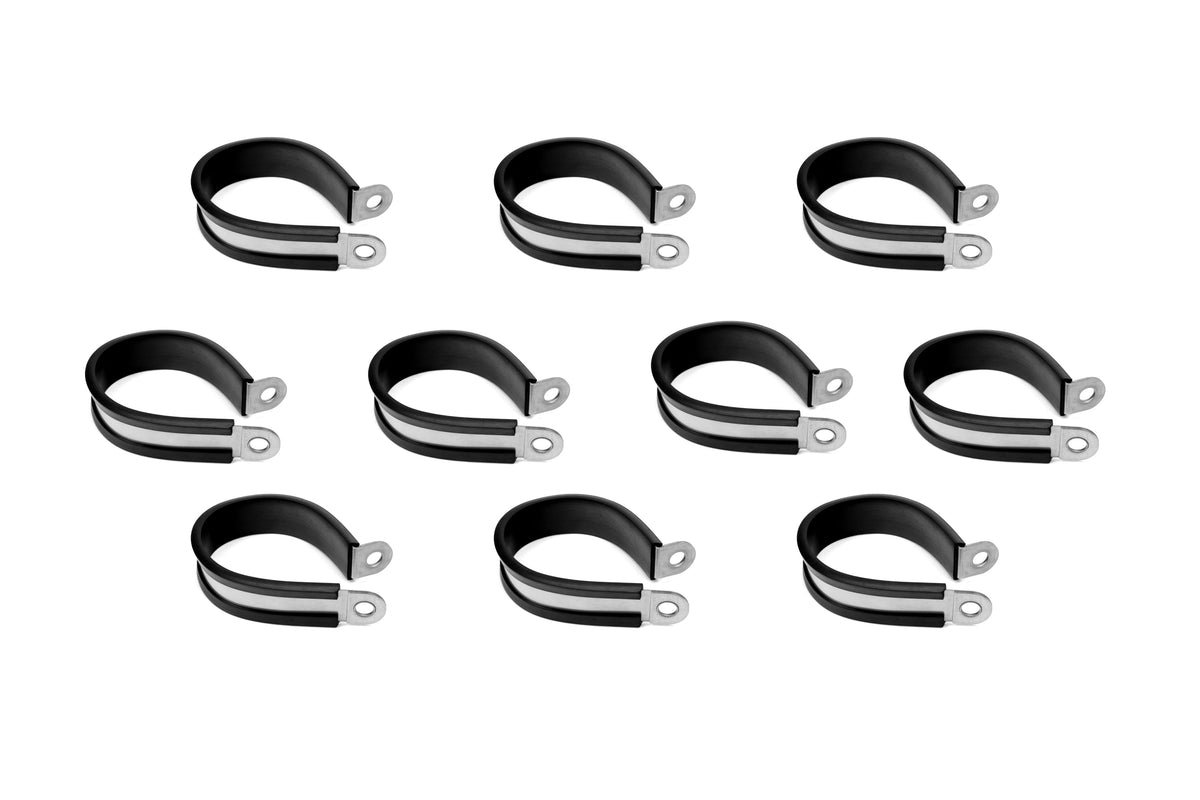 EPCC-033x10 10X HPS 33mm ID Stainless Steel / EPDM Cushion Loop Clamp for Tube Wire Hose