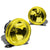 Chrome Housing Amber Lens Front Bumper Driving Round Fog Light/Lamp+Mount Kit