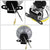 Chrome Housing Amber Lens Front Bumper Driving Round Fog Light/Lamp+Mount Kit