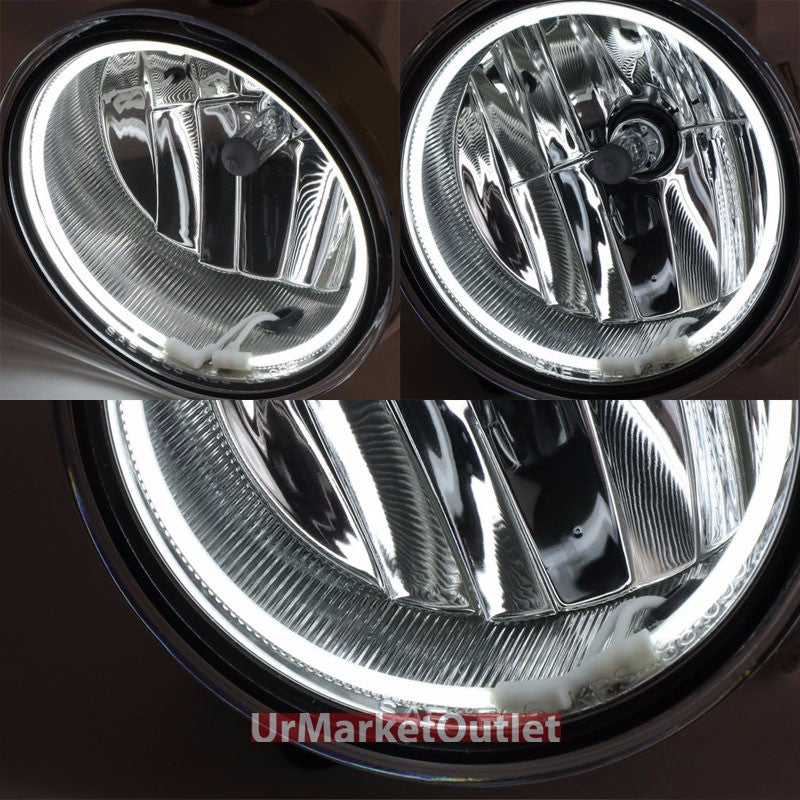 Clear Lens Bumper CCFL Halo Ring Fog Light Lamp+Bulb For 06-10 F150/Mark LT