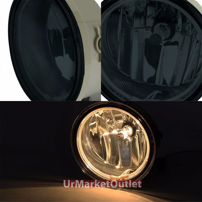 Smoke Lens Bumper CCFL Halo Ring Fog Light Lamp+Bulb For 06-10 F150/Mark LT