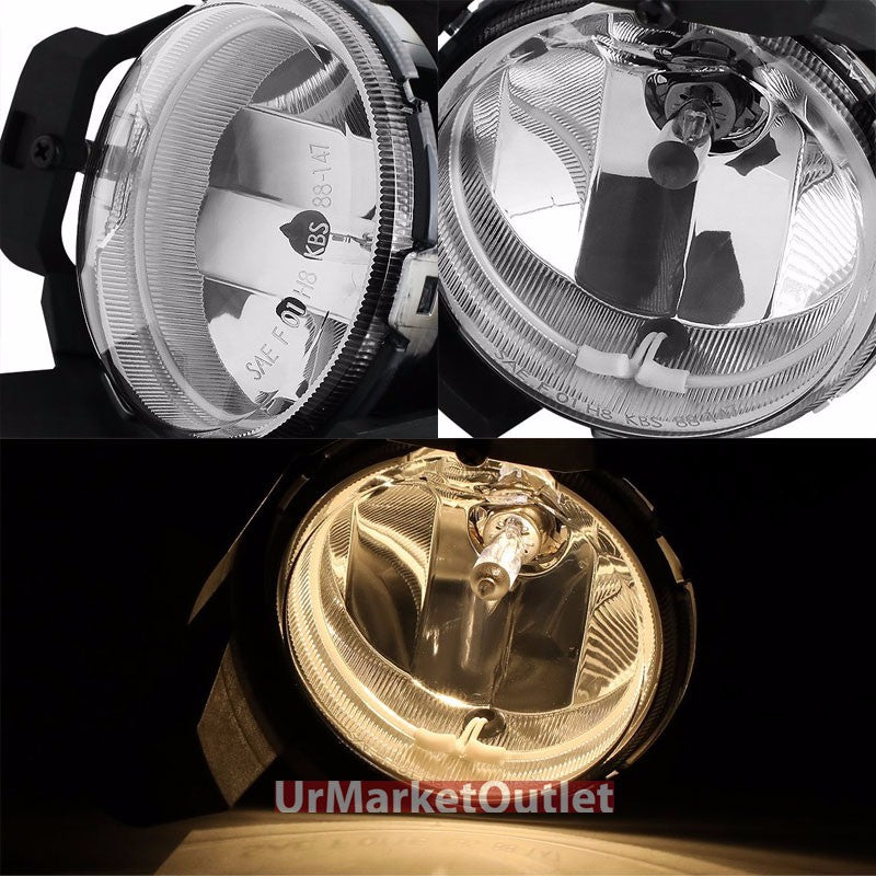 Clear Len Front Bumper CCFL Halo Ring Foglight Lamp+Bulb For 11-14 Cruze J300