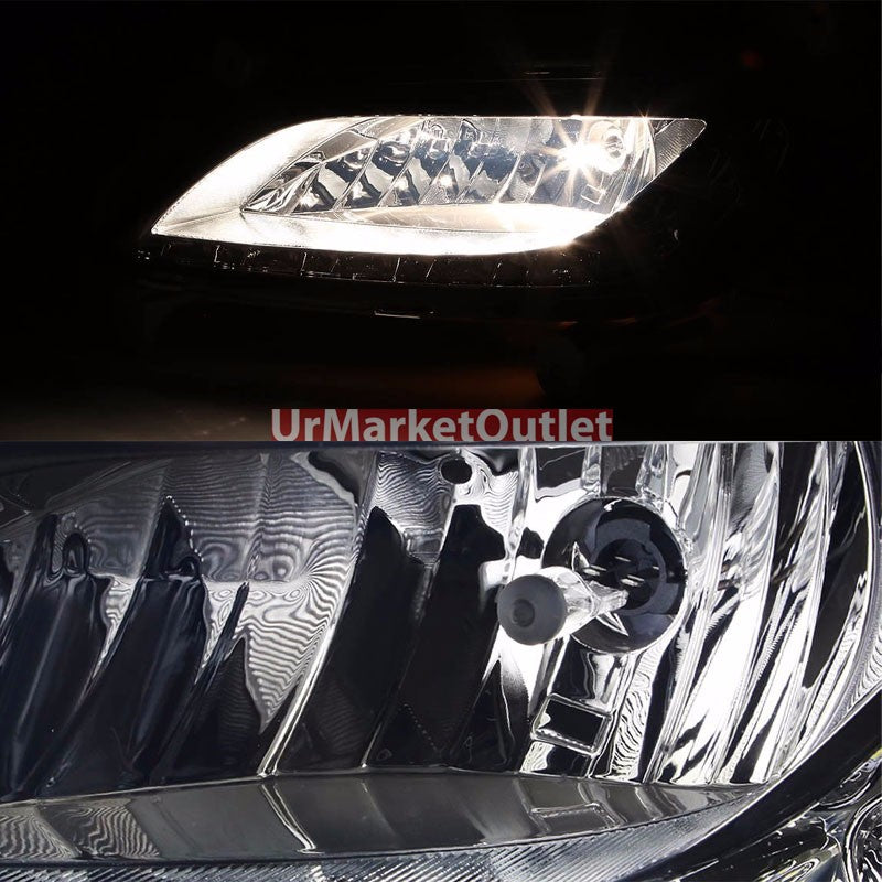 Smoke Lens Chrome Housing LED Fog Light/Lamp Kit For Hyundai 12-16 Veloster DOHC