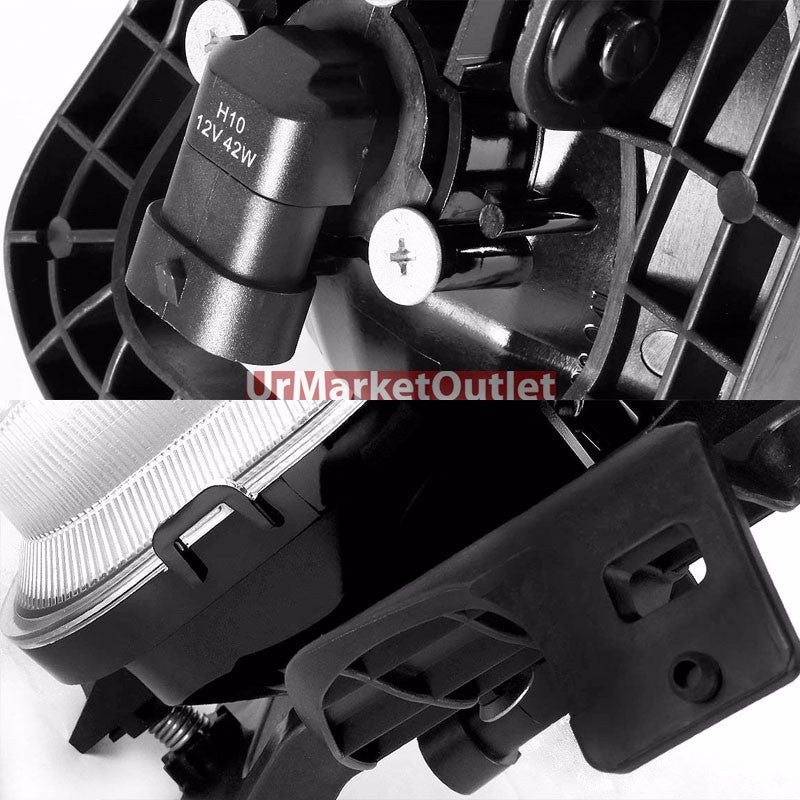 Clear Lens Chrome Housing Front Bumper Fog Light/Lamp Kit For Ford 06-07 Ranger
