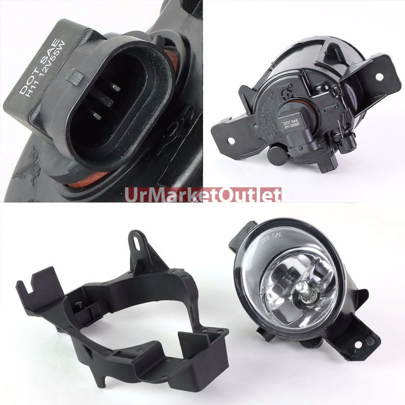 Clear Len Front Bumper Fog Light Lamp+Bulb For Nissan 08-10 Altima D32 Coupe
