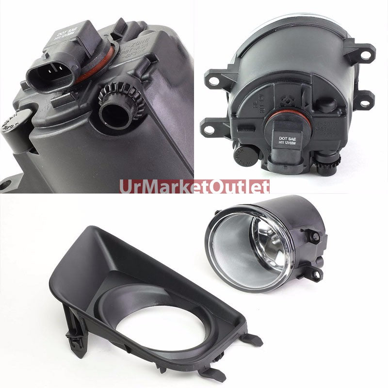 Clear Lens Front Bumper Replacement Fog Light+Bulb For Toyota 12-16 Tacoma