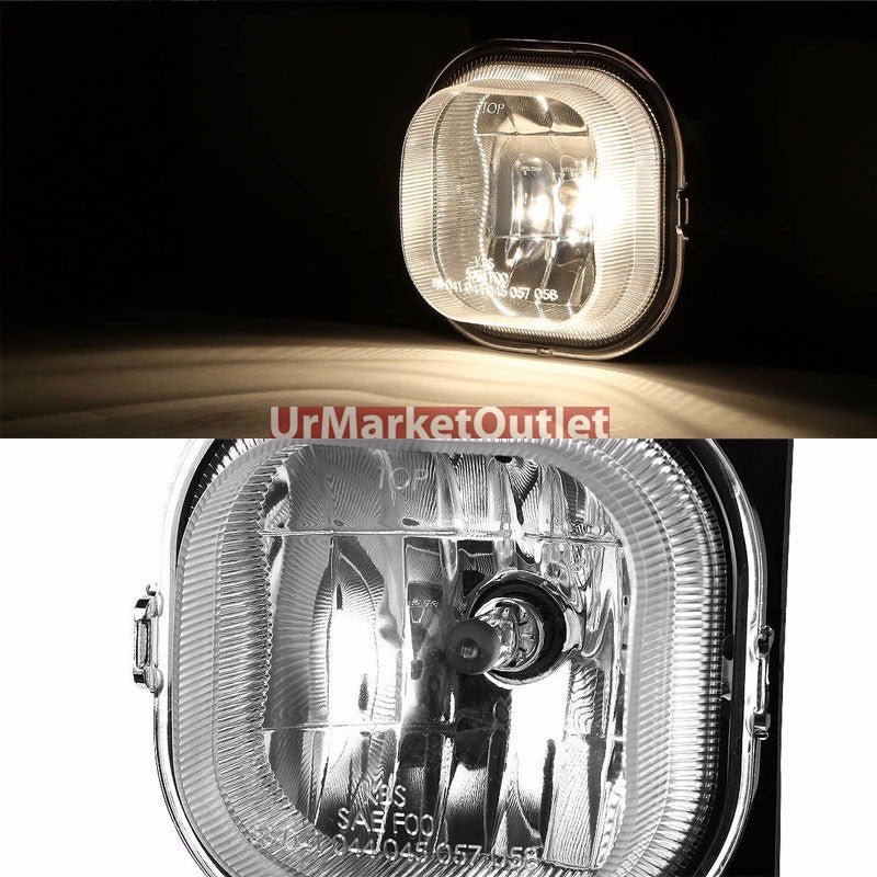Clear Lens Chrome Housing Fog Light/Lamp For 05-07 F250/350/450/550 SuperDuty