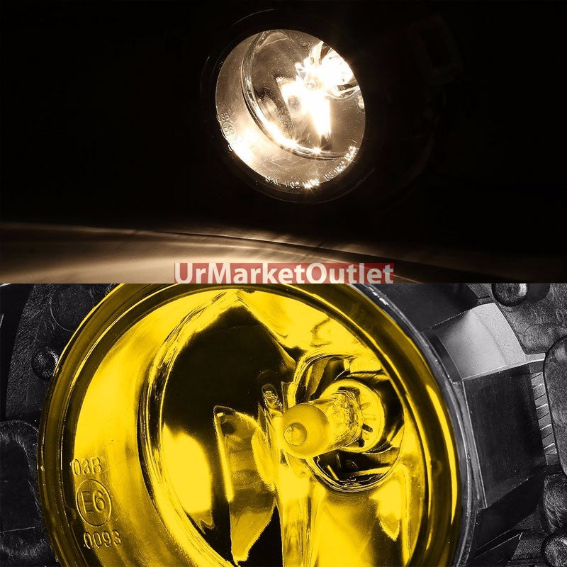 Amber Lens Chrome Housing Fog Light/Lamp Kit For Nissan 08-15 Frontier/Xterra