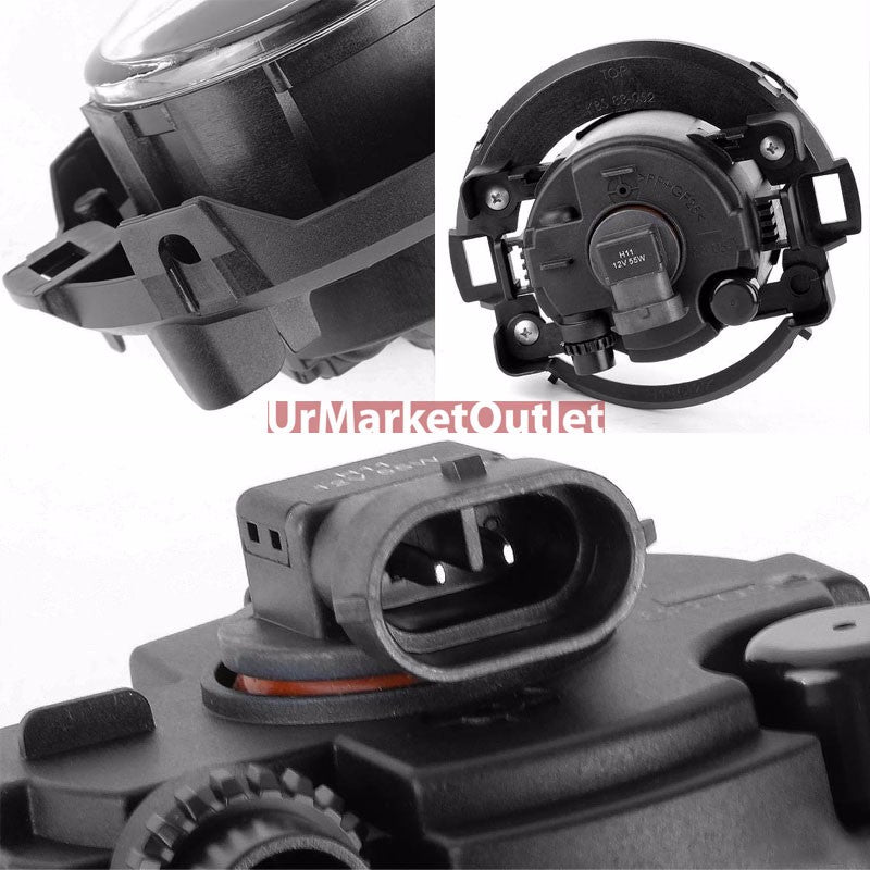 Clear Lens Chrome Housing Fog Light/Lamp Kit For Nissan 08-15 Frontier/Xterra