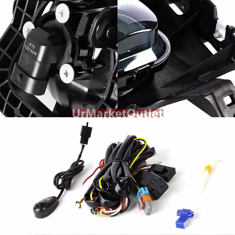 Smoke Lens Chrome Housing Front Bumper Fog Light/Lamp For Ford 06-07 Ranger