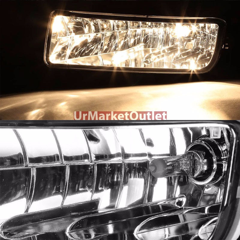 Clear Lens Chrome Housing Bumper Fog Light/Lamp For Ford 03-06 Expedition U222