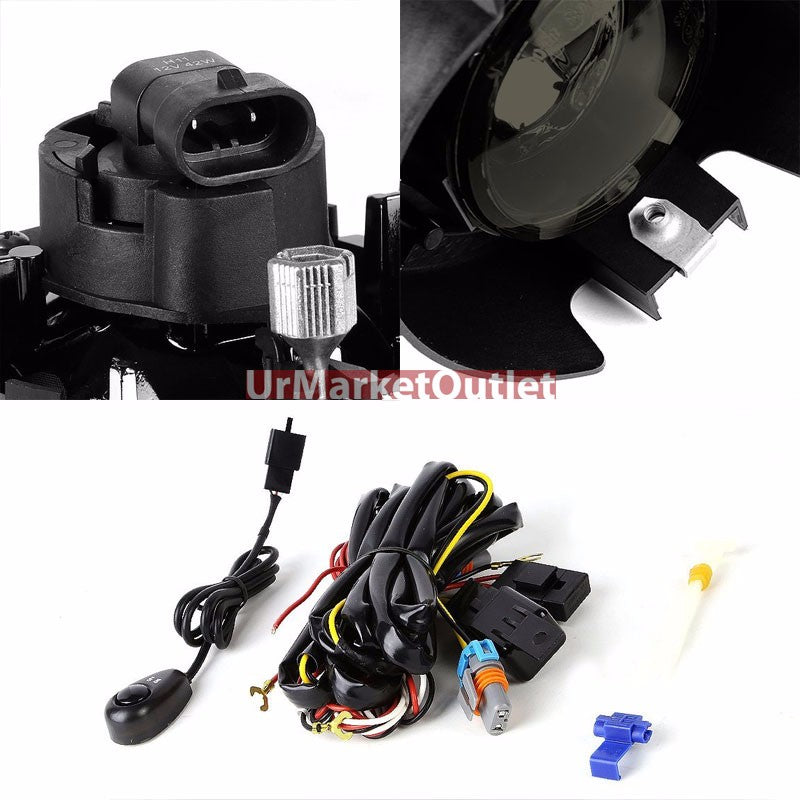 Smoke Lens Chrome Housing Front Bumper Fog Light/Lamp For Nissan 05-15 Frontier