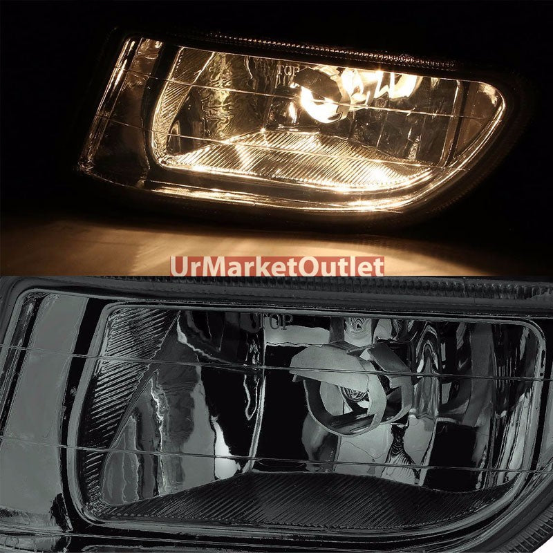 Smoke Lens Chrome Housing Front Bumper Fog Light/Lamp For Honda 99-04 Odyssey