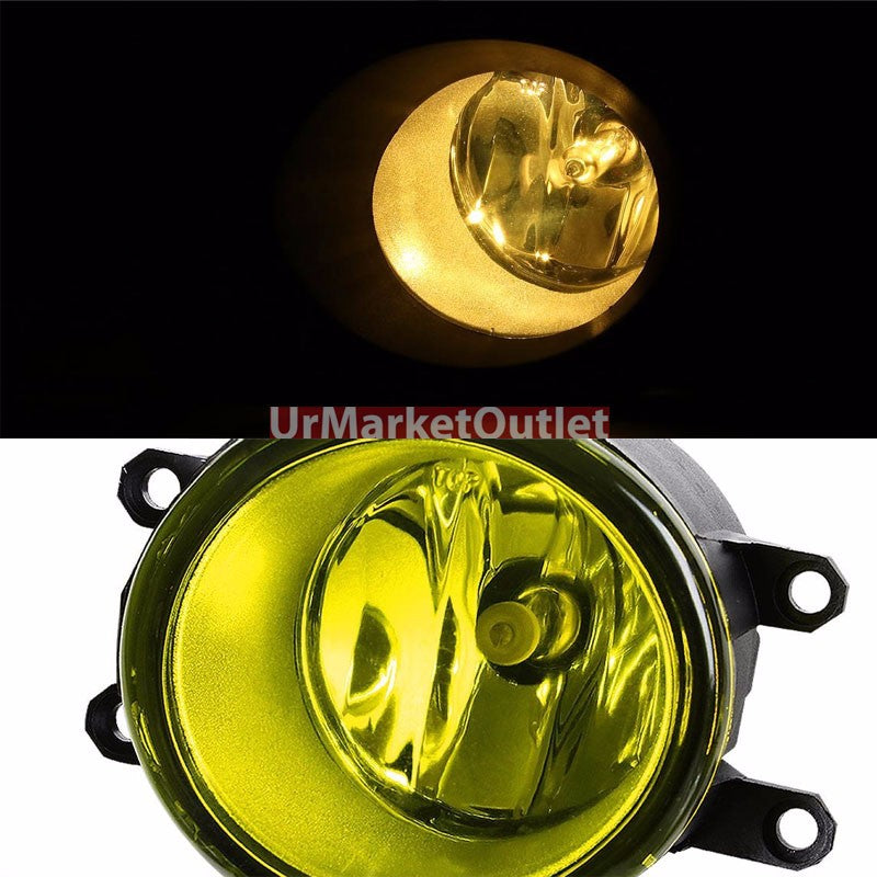 Amber Lens Chrome Housing Front Bumper Fog Light/Lamp For Toyota 11-13 Corolla