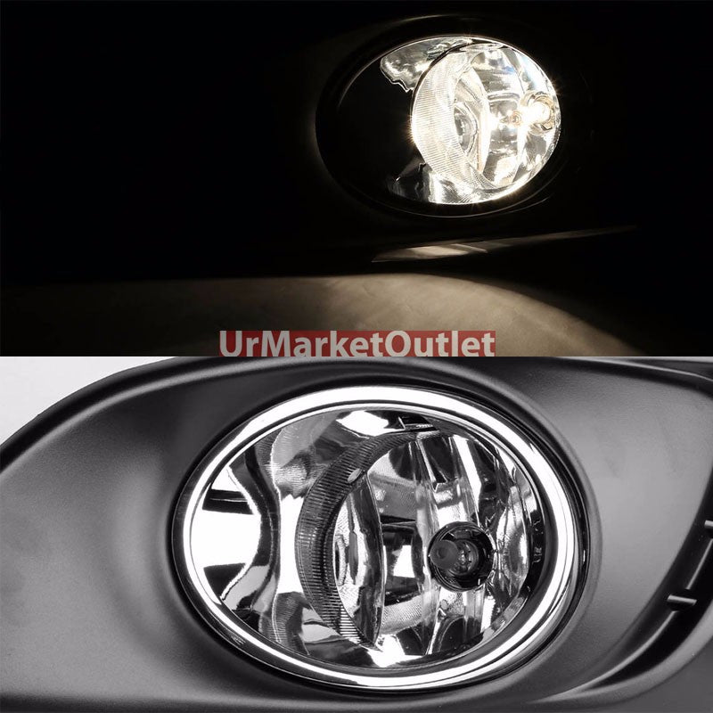 Clear Lens Chrome Housing Front Bumper Fog Light/Lamp For Chevy 11-14 Aveo/Sonic