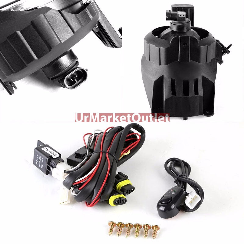Clear Lens Chrome Housing Front Bumper Fog Light/Lamp For Chevy 11-14 Aveo/Sonic