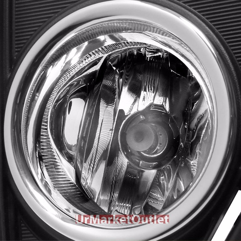 Clear Lens Front Bumper Fog Light Lamp w/Bezel+Bulb+Switch For 16+ Rav4 XA40
