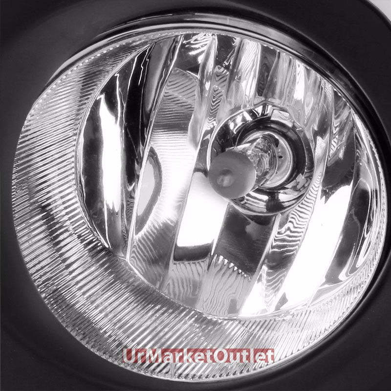 Clear Lens Front Fog Light Lamp w/Bezel+Bulb+Switch For 14-16 Corolla E170