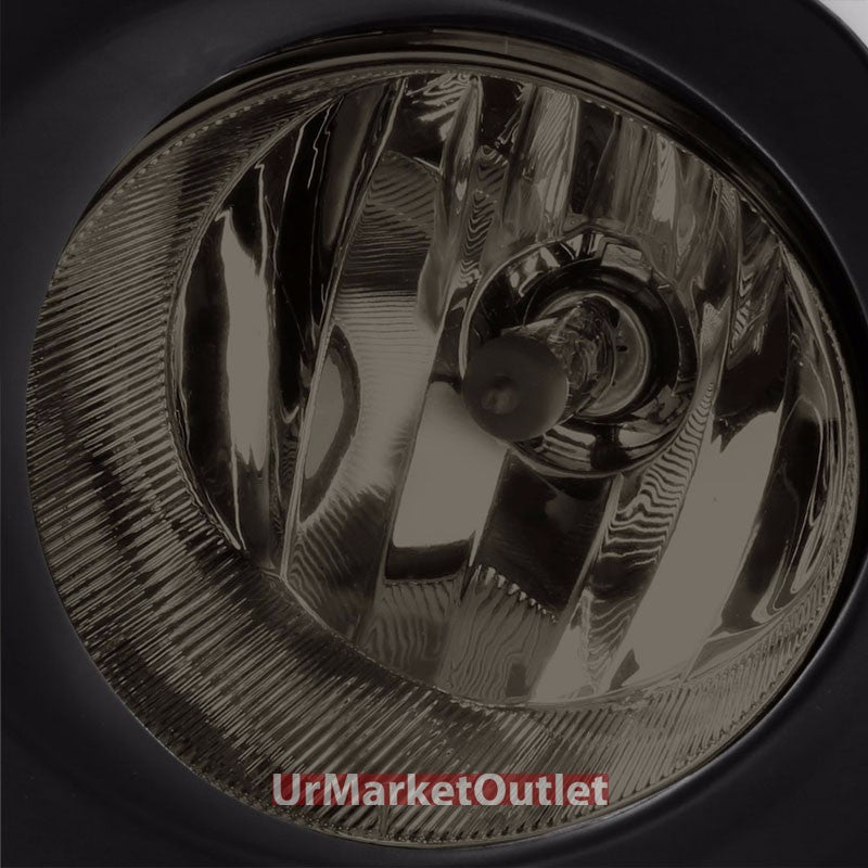 Smoke Lens Front Fog Light Lamp w/Bezel+Bulb+Switch For 14-16 Corolla E170