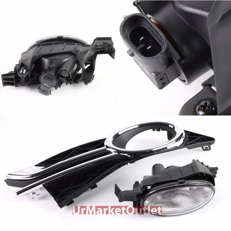 Clear Lens Front Bumper Fog Light Lamp w/Bezel+Bulb+Switch For 14-16 Odyssey EL5