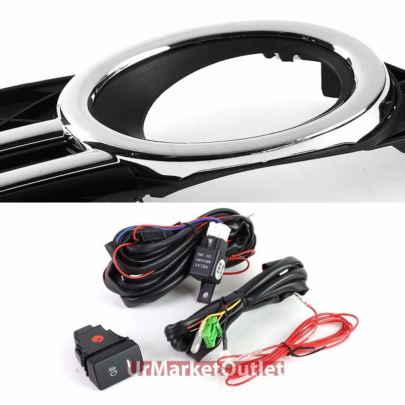 Clear Lens Front Bumper Fog Light Lamp w/Bezel+Bulb+Switch For 14-16 Odyssey EL5