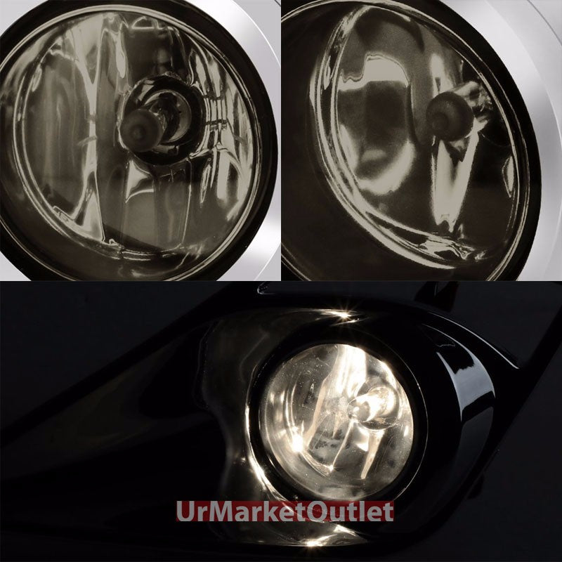 Smoke Lens Bumper Fog Light Lamp Black Bezel+Bulb+Switch For 13-16 FRS GT86 FT86