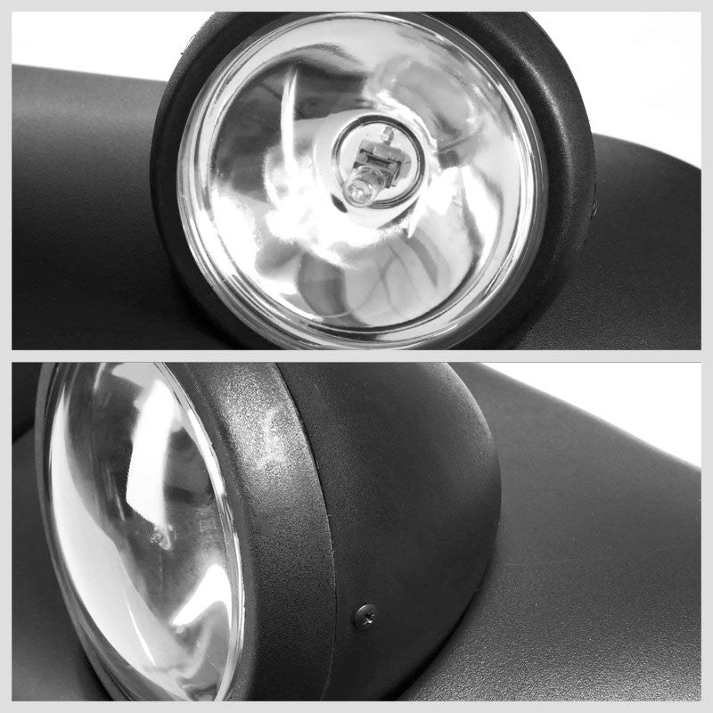 Roof Top Mount Fog Light Lamp Bar Black Bezel Clear Lens Fit OffRoad Truck SUV