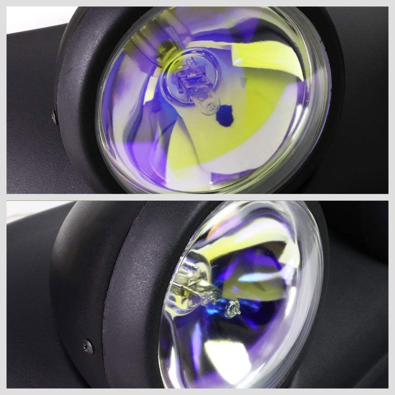Roof Top Mount Fog Light Lamp Bar Black Bezel Neo Chrome Lens Fit Truck SUV ATV