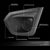 2PCs Race Bolt-On Matte Black Front Fog Light Bezel Cover For 12-14 Impreza
