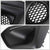 2PCs Race Bolt-On Matte Black Front Fog Light Bezel Cover For 12-14 Impreza