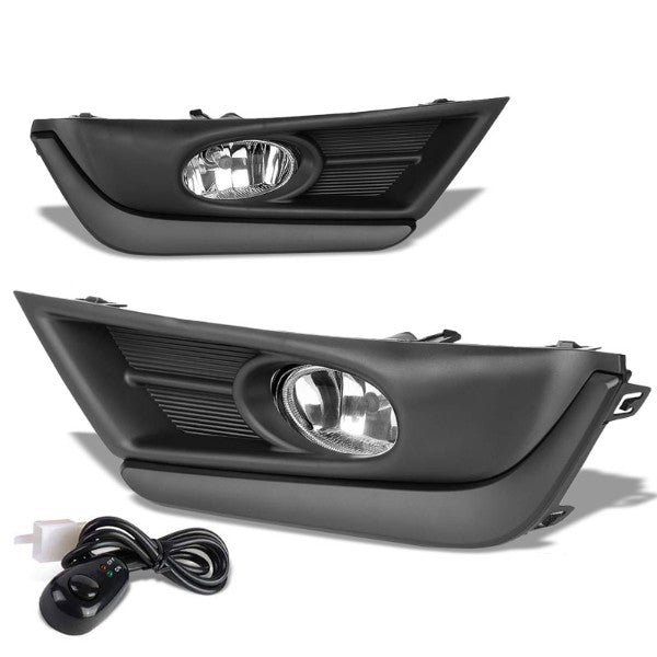 Clear Lens Front Driving Fog Light Lamp Kit++Bezel+Switch For 17-18 Honda CR-V