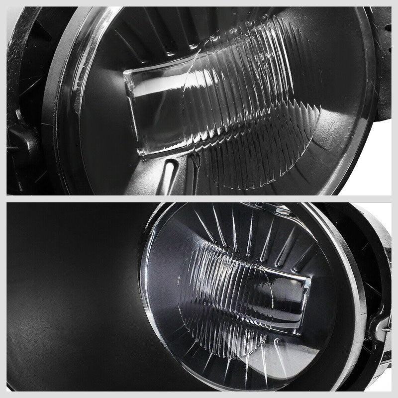 Bolt-On Front LED Fog Light Lamp+Bezel/Switch Chrome/Clear For 03-09 Ram 2500