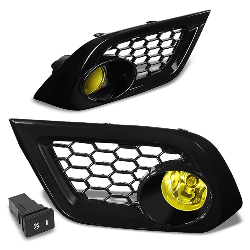 Front Bumper Amber Lens Fog Light Lamp+Bulbs For 16-18 Scion/Toyota Corolla iM