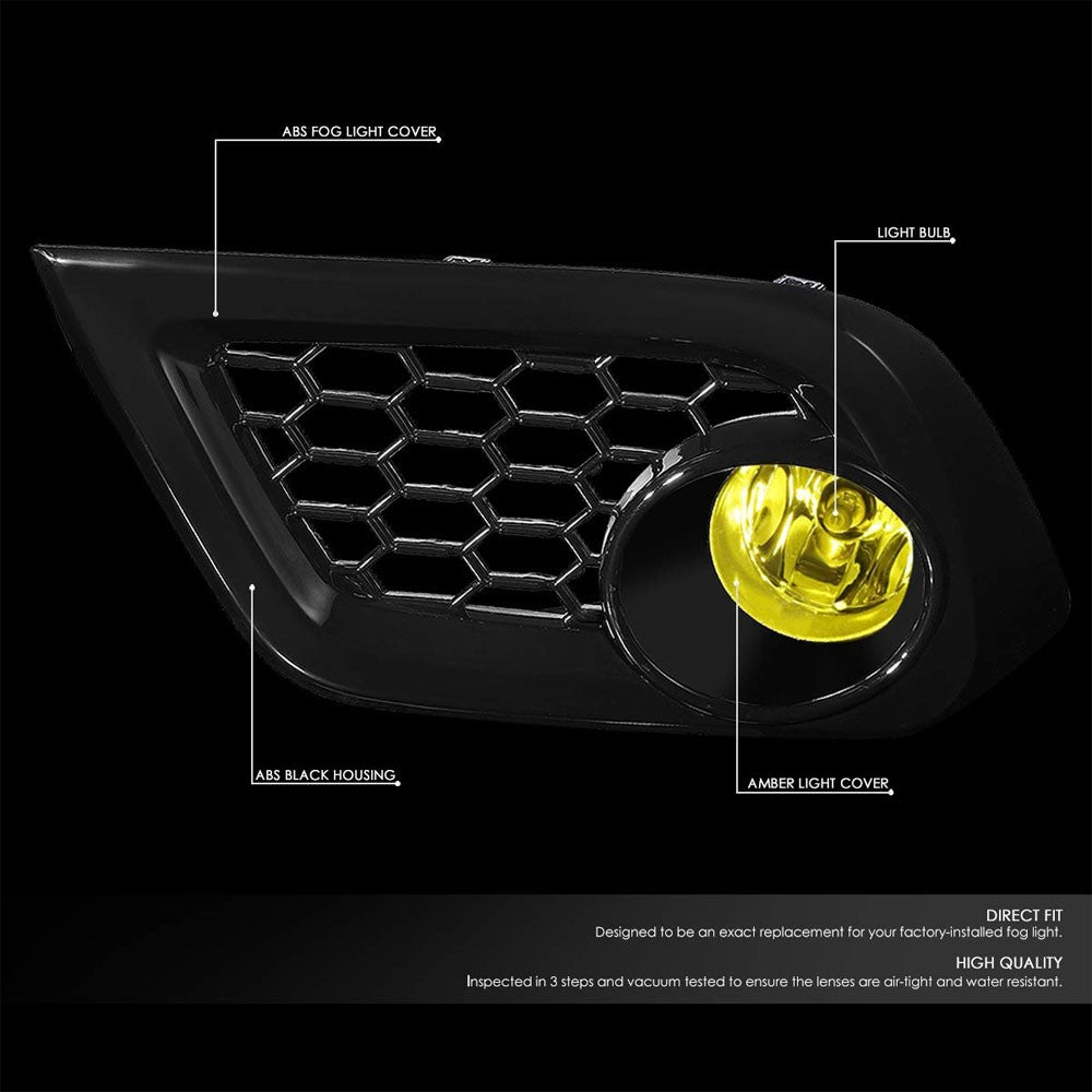 Front Bumper Amber Lens Fog Light Lamp+Bulbs For 16-18 Scion/Toyota Corolla iM