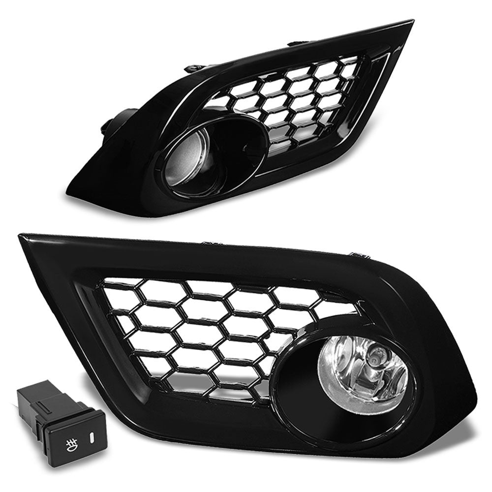 Front Bumper Clear Lens Fog Light Lamp+Bulbs For 16-18 Scion/Toyota Corolla iM