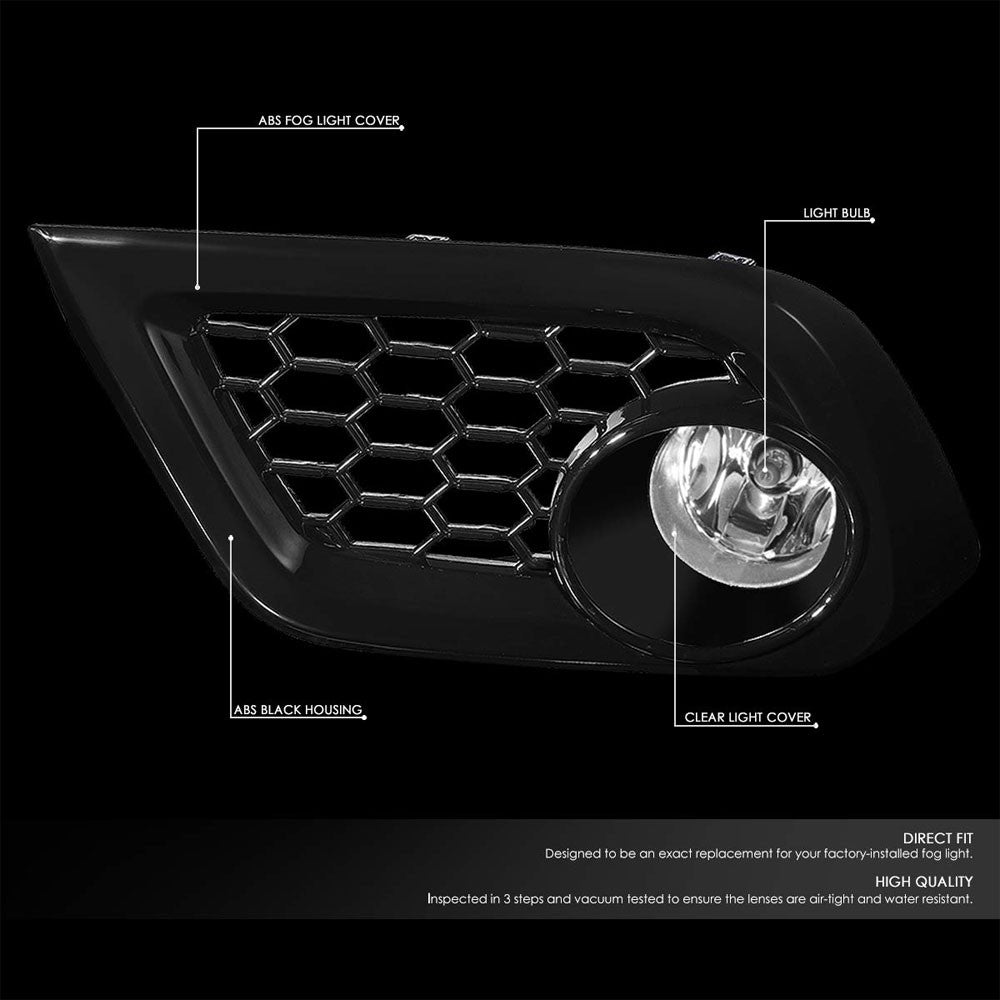 Front Bumper Clear Lens Fog Light Lamp+Bulbs For 16-18 Scion/Toyota Corolla iM