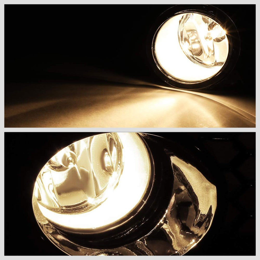 Front Bumper Clear Lens Fog Light Lamp+Bulbs For 16-18 Scion/Toyota Corolla iM