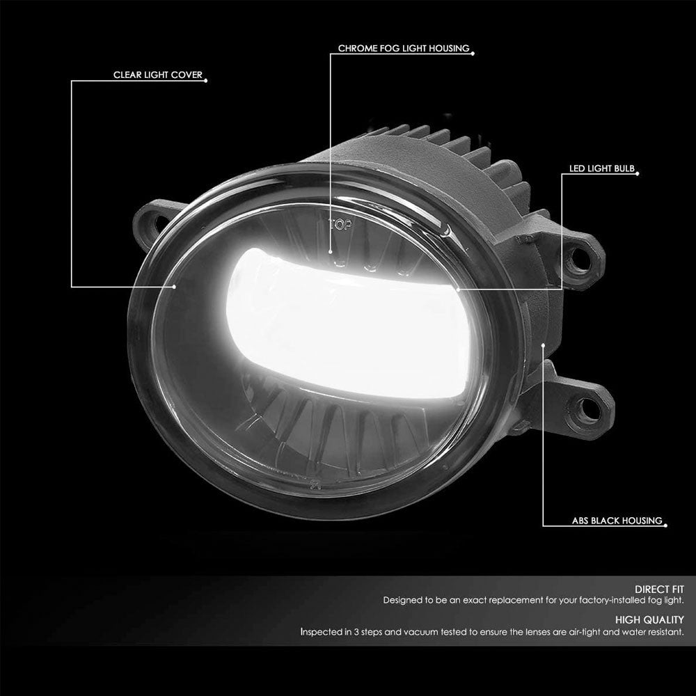 Clear Lens Bumper Projector LED Fog Light Lamp Kit For 09-13 Toyota Corolla