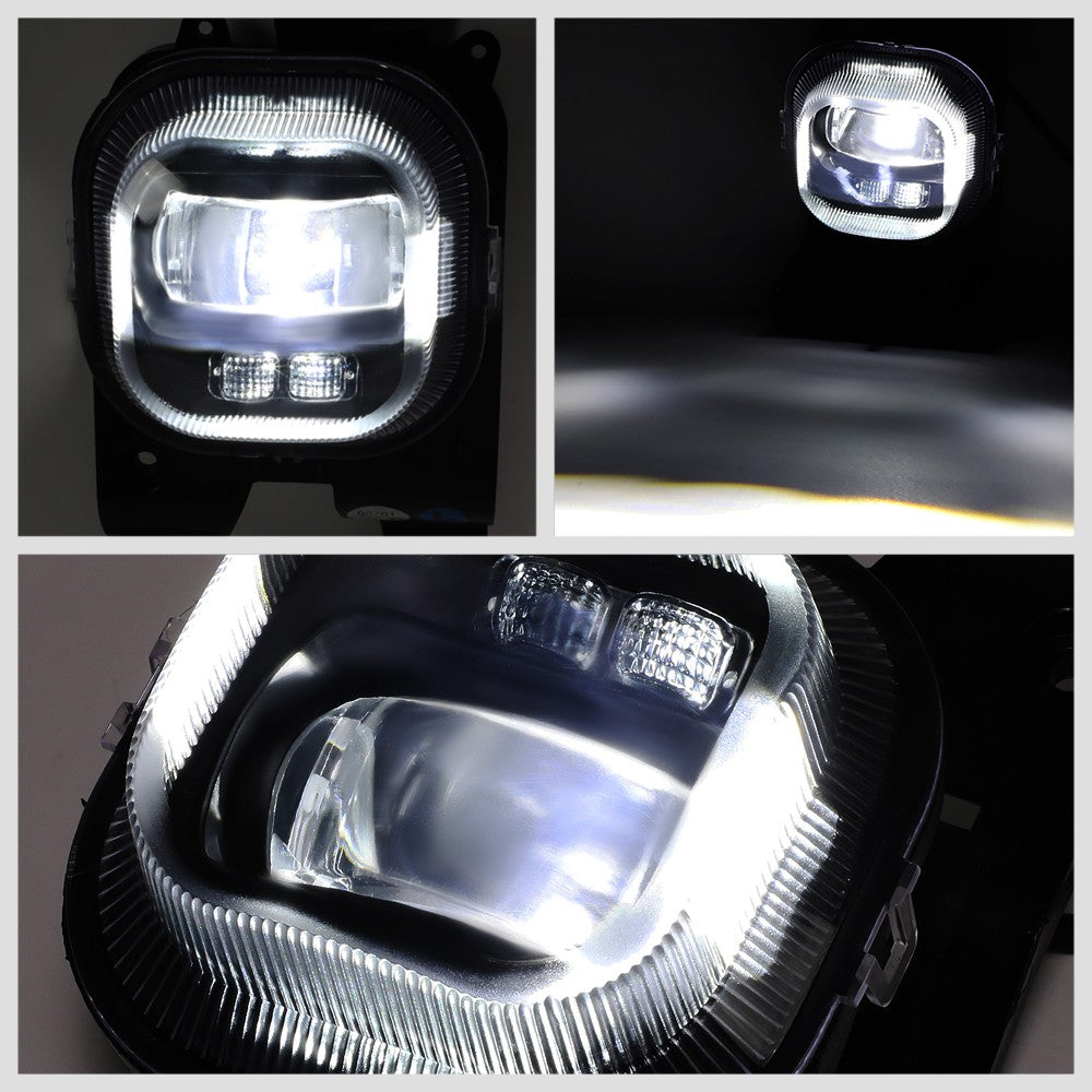 Front Bumper Replace Left/Right LED Fog Light w/Switch For 08-10 F-350 SD