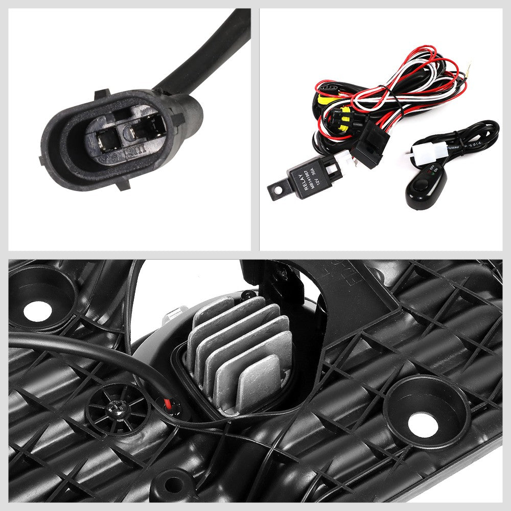 Front Bumper Replace Left/Right LED Fog Light w/Switch For 11-16 F-350 SD
