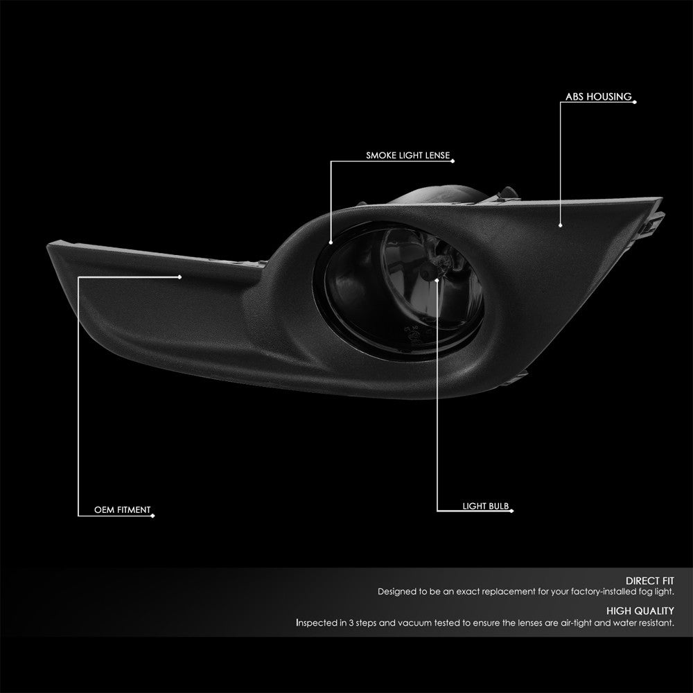 Front Bumper Replace Left/Right Halogen Fog Light w/Switch For 13-15 Altima 4Dr