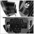 Black Housing/Smoked Lens LED Front Bumper Projector Fog Light Lamps w/Switch For 09-14 Ford F-150