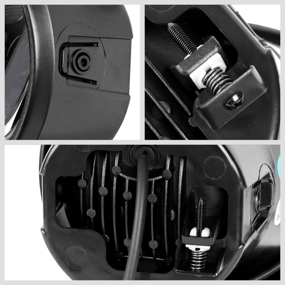 Black Housing/Smoked Lens LED Front Bumper Projector Fog Light Lamps w/Switch For 05-08 Ford F-150/06-08 Lincoln Mark LT